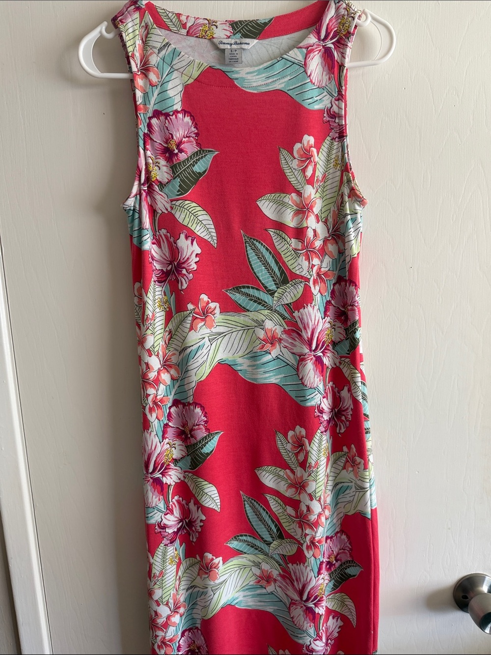 Tommy Hilfiger Maria Mambo Coral Floral Midi Tank Dress